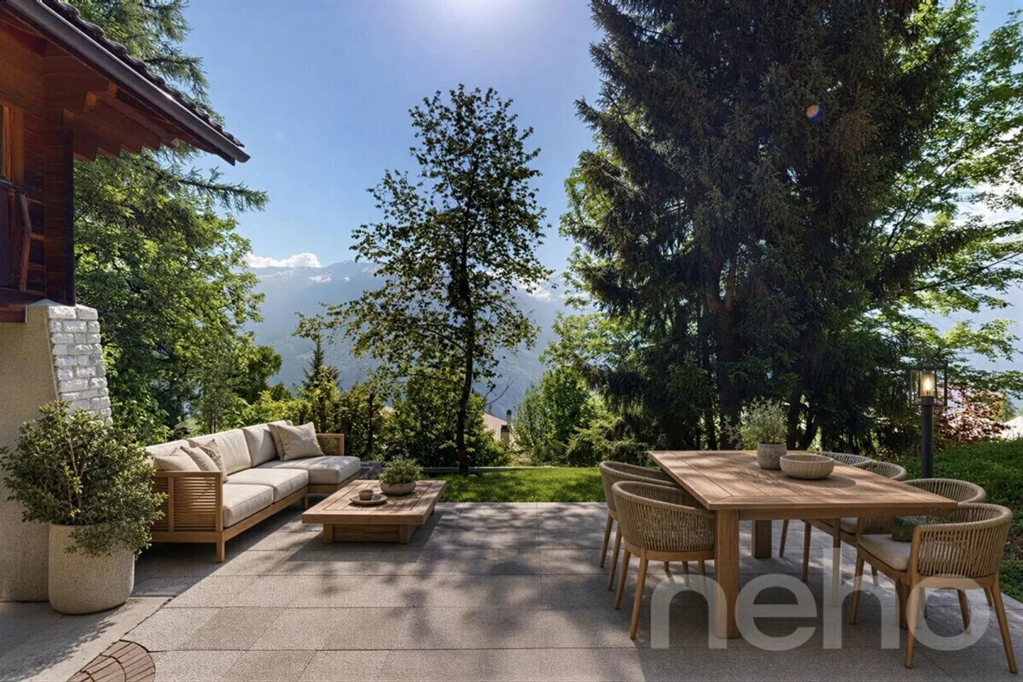 Magnifico chalet di montagna con vista panoramica a Hérémence - Foto 2 di 12