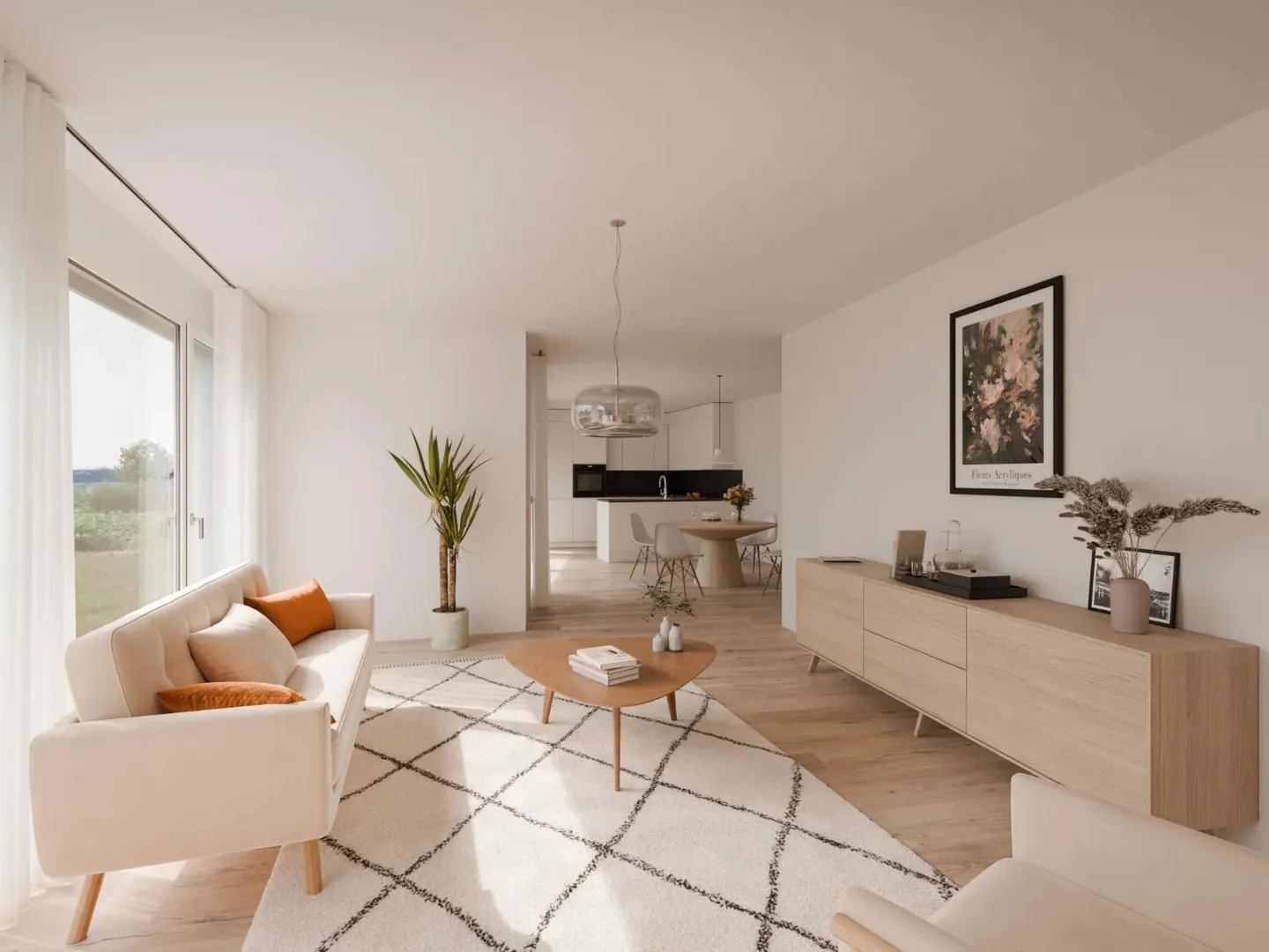 Les Capites - 5,5-Zimmer-Wohnung mit Garten - Foto 5 von 7