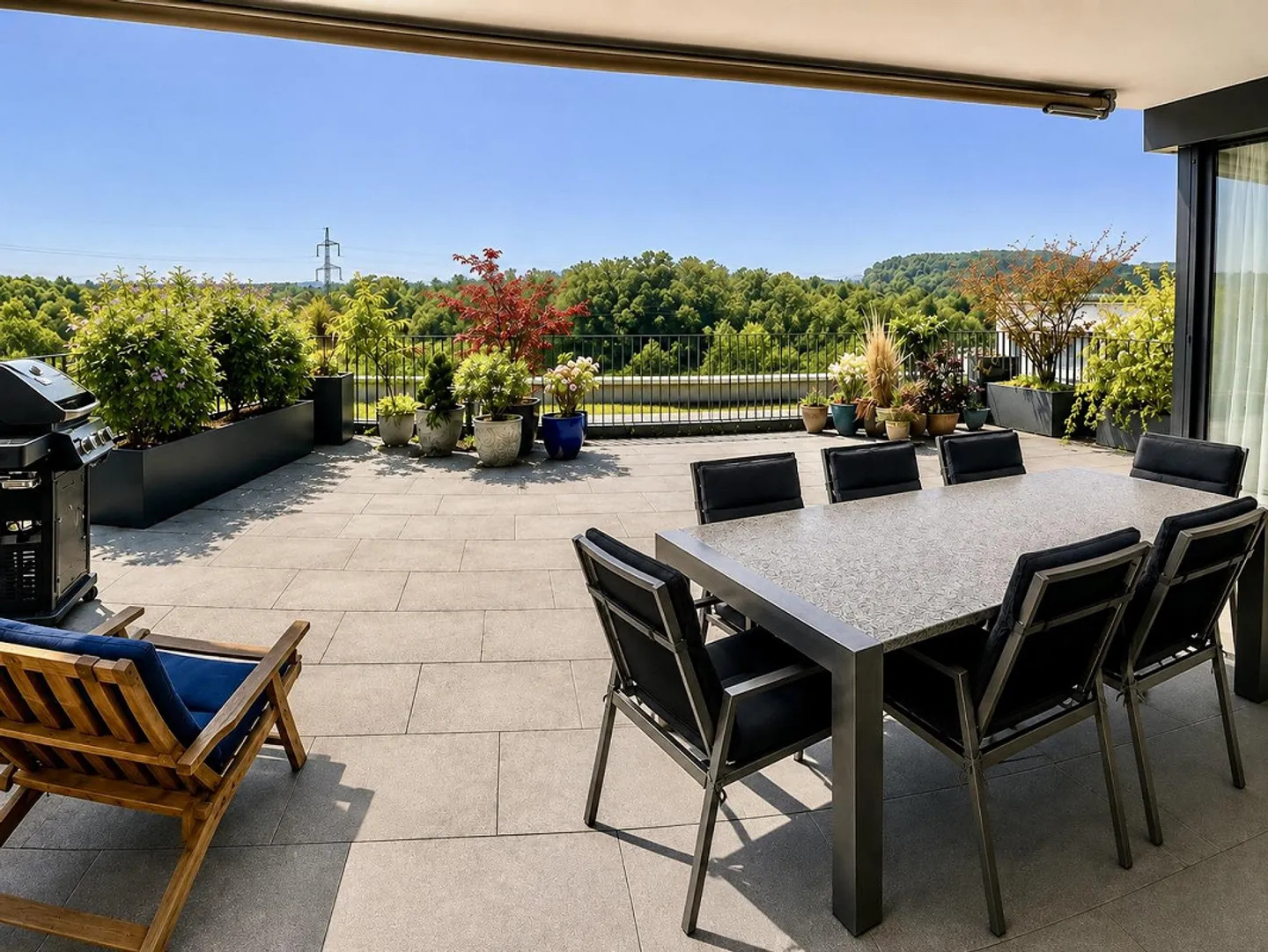Geräumige Terrassenwohnung mit Reussblick - Foto 1 von 13