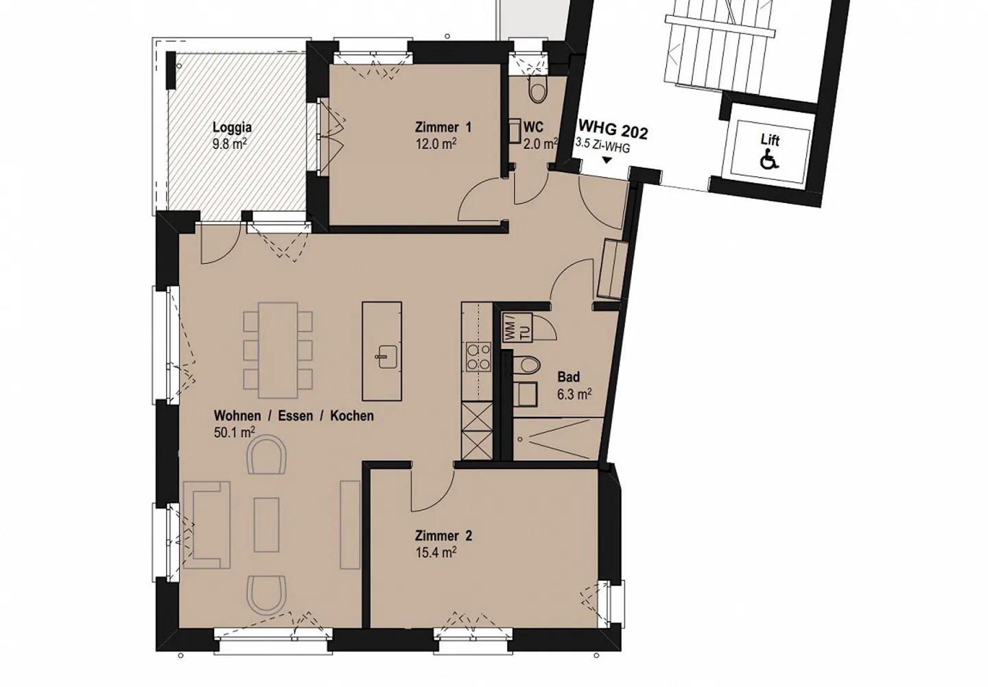 Prima locazione vicino alla stazione di Töss - Foto 2 di 2