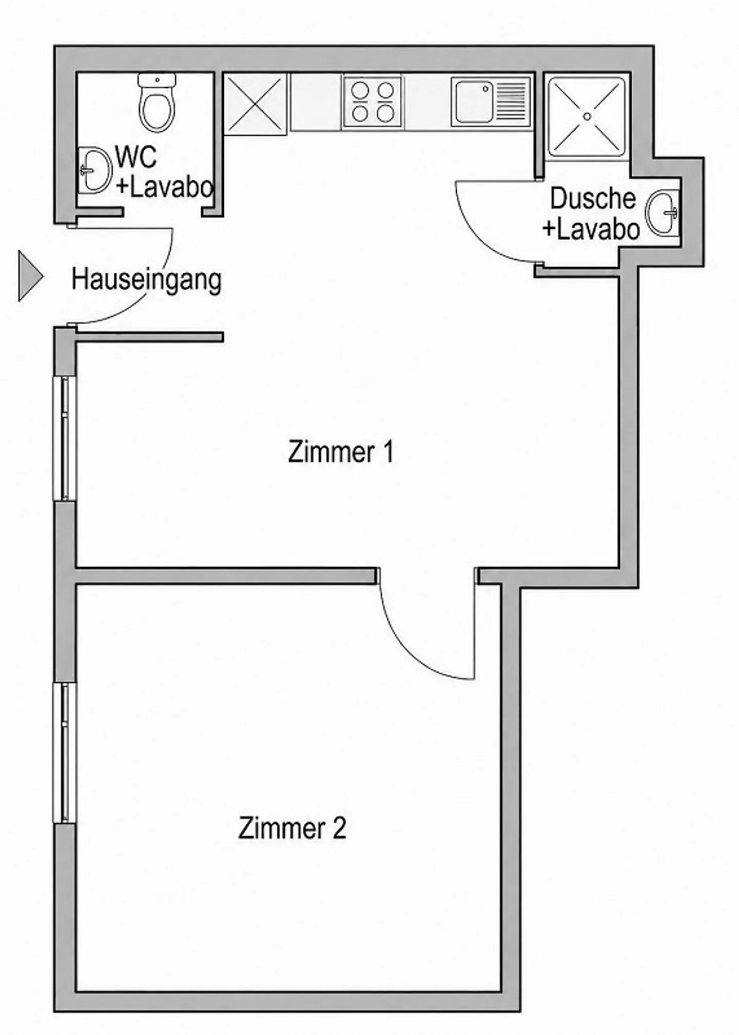 Moderno appartamento con 2 camere da letto in affitto - Foto 10 di 10