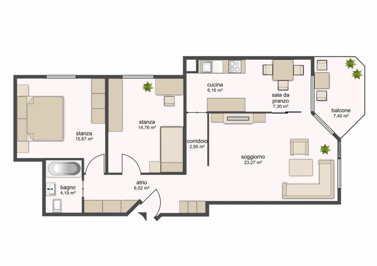 2100, Via Pizzo di Claro 19a, Appartamento 131 - Foto 1 di 5