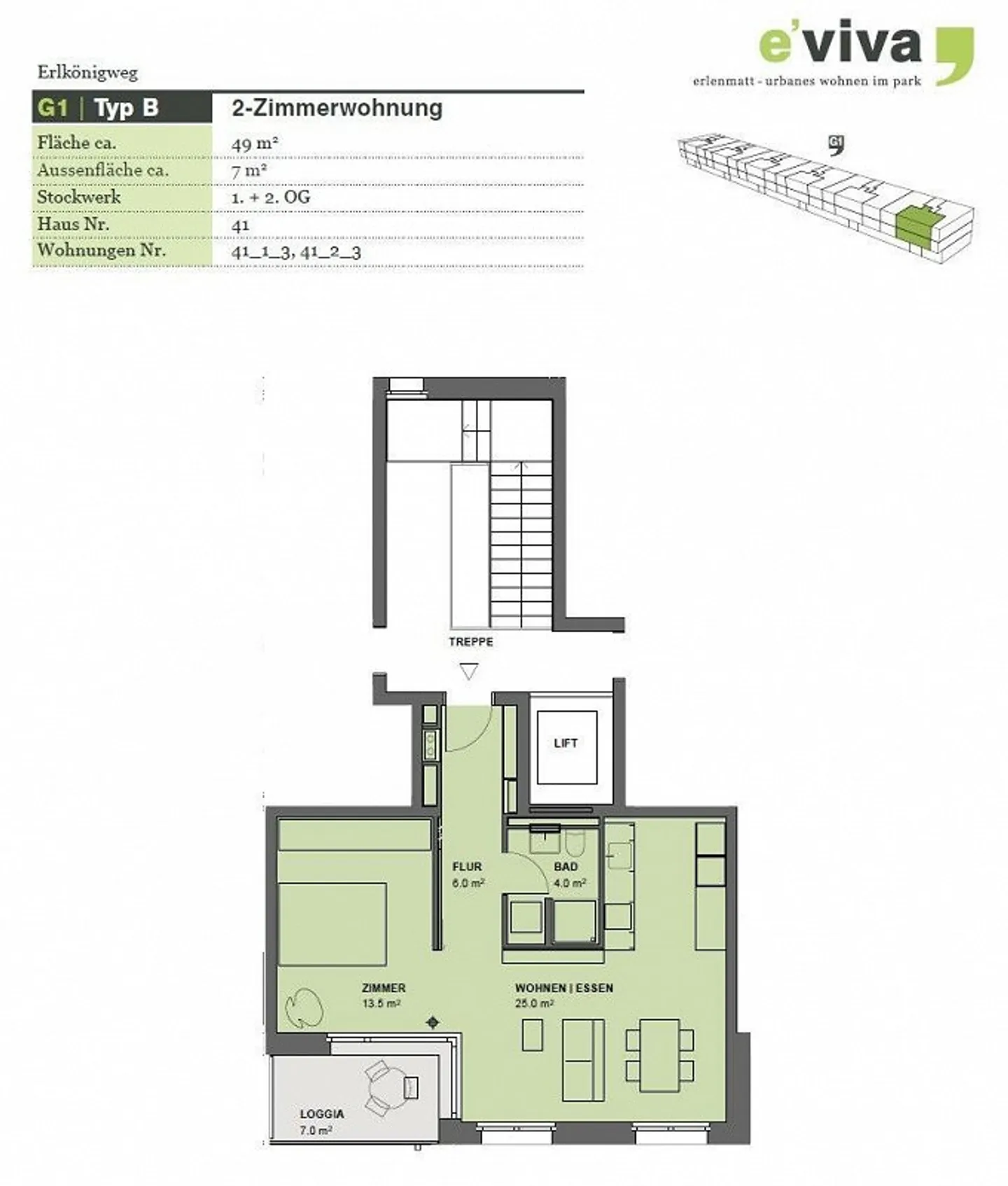 Appartement 2 pièces, 54 m², CHF 1'560.-- - Photo 10 sur 11
