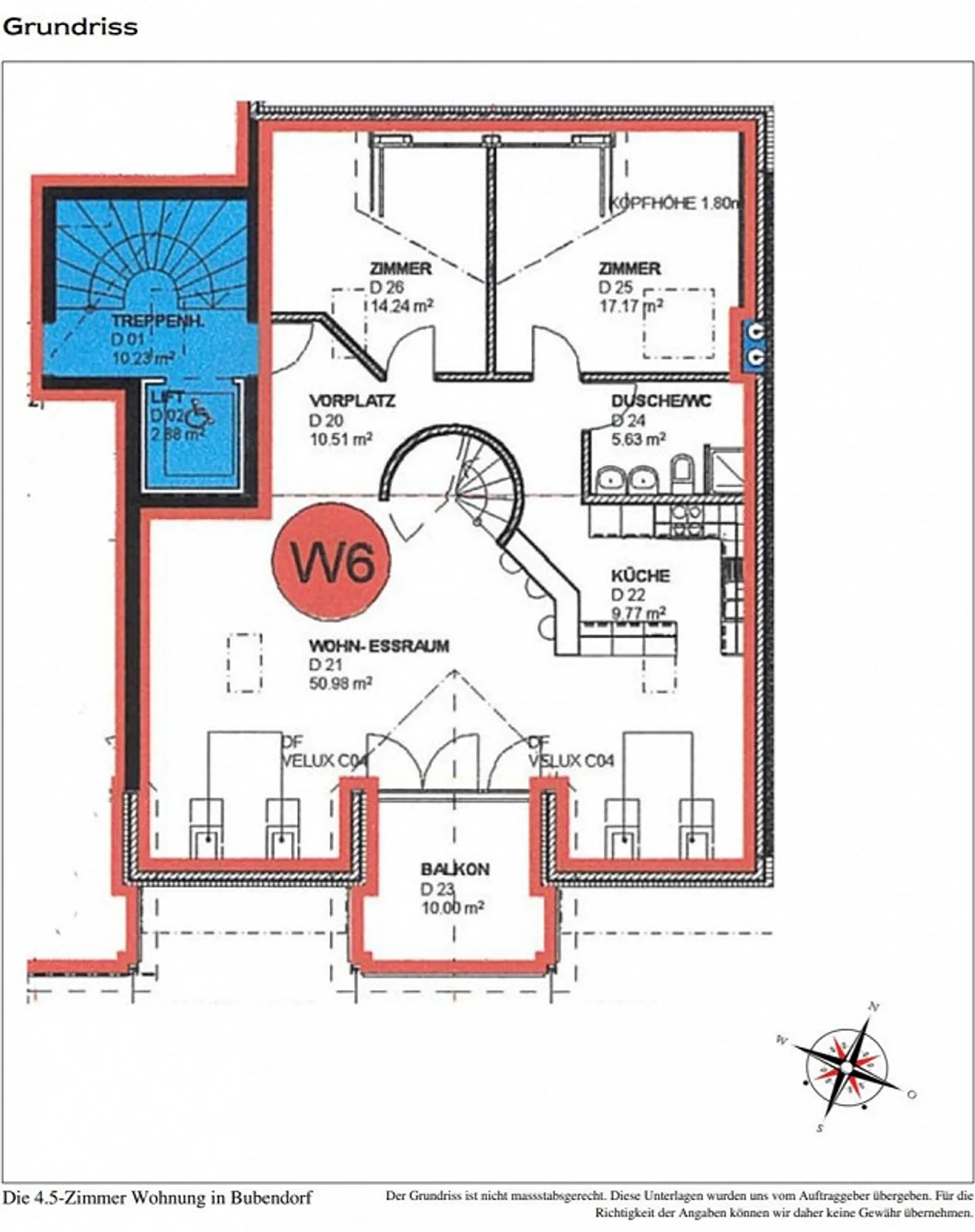 Grosszügige  4 1/2  Zimmer Attikawohnung  inkl.  Einstellhallenplatz - Foto 23 von 23