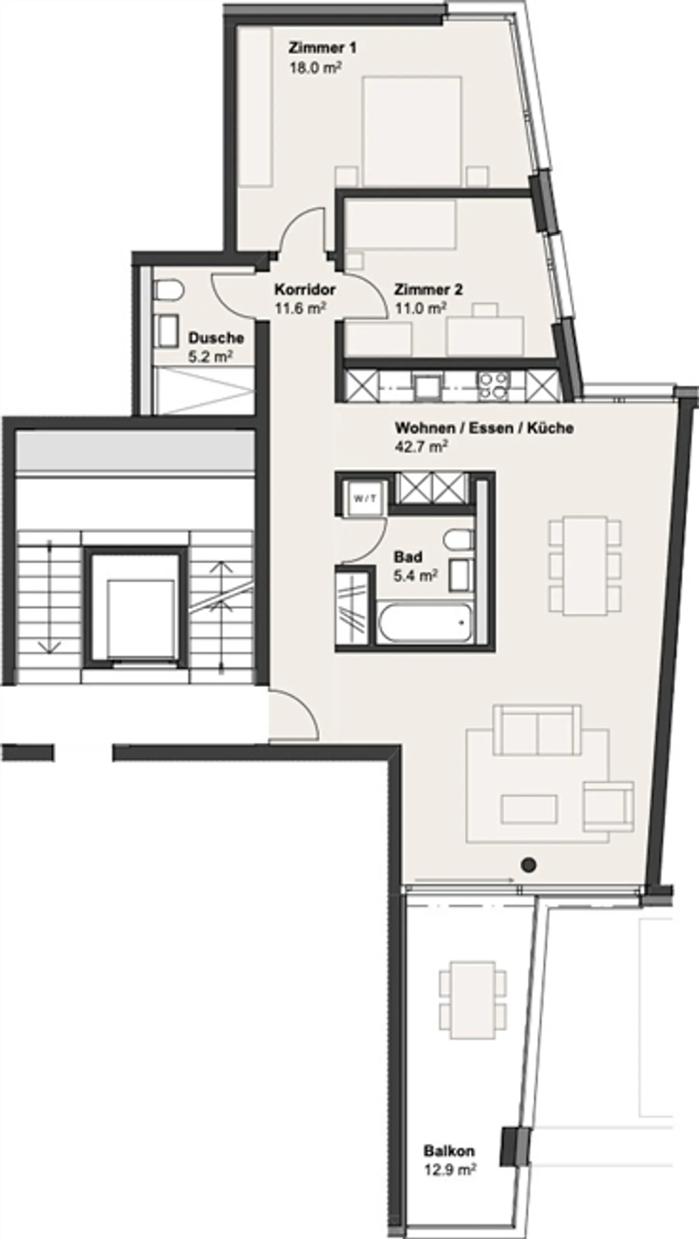 3½ ROOM APARTMENT IN WORBLaufen (BE), FURNISHED, TEMPORARY - Photo 10 of 10