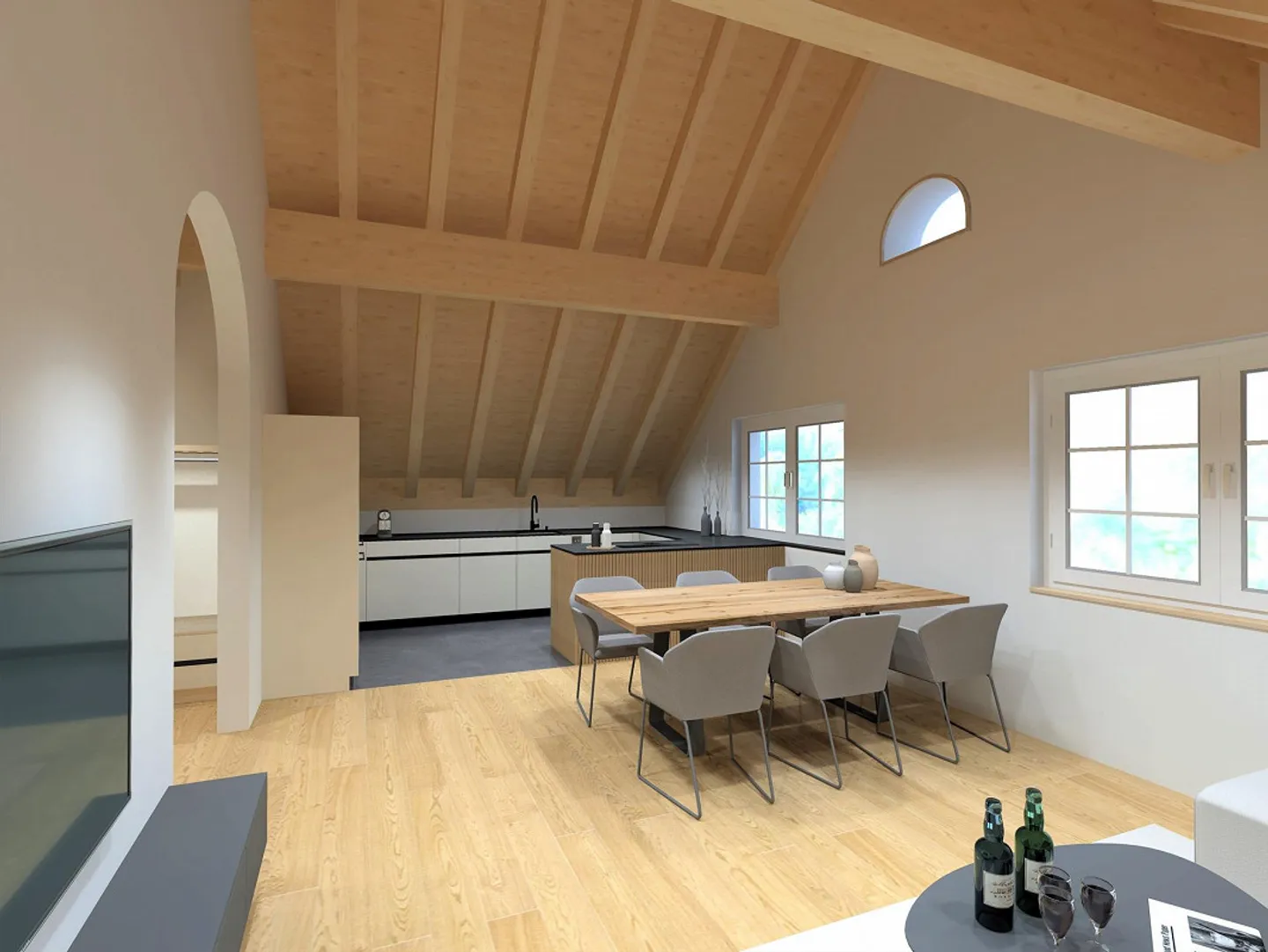 Attic Apartment First Rental After Renovation - Photo 1 of 21