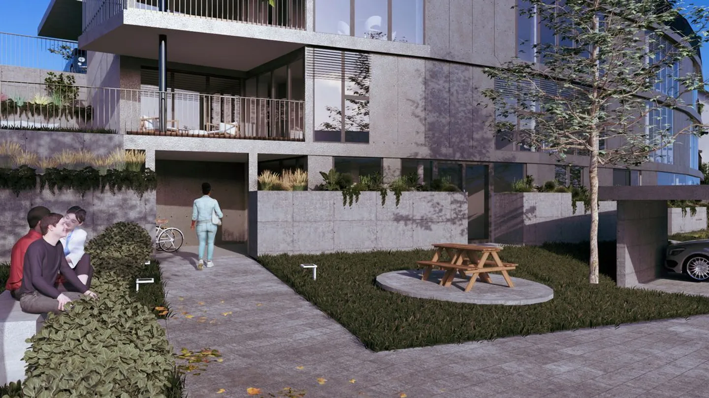 Appartement de 4,5 pièces avec jardin, balcon, carport, ascenseur et vue sur la verdure - Photo 6 sur 6