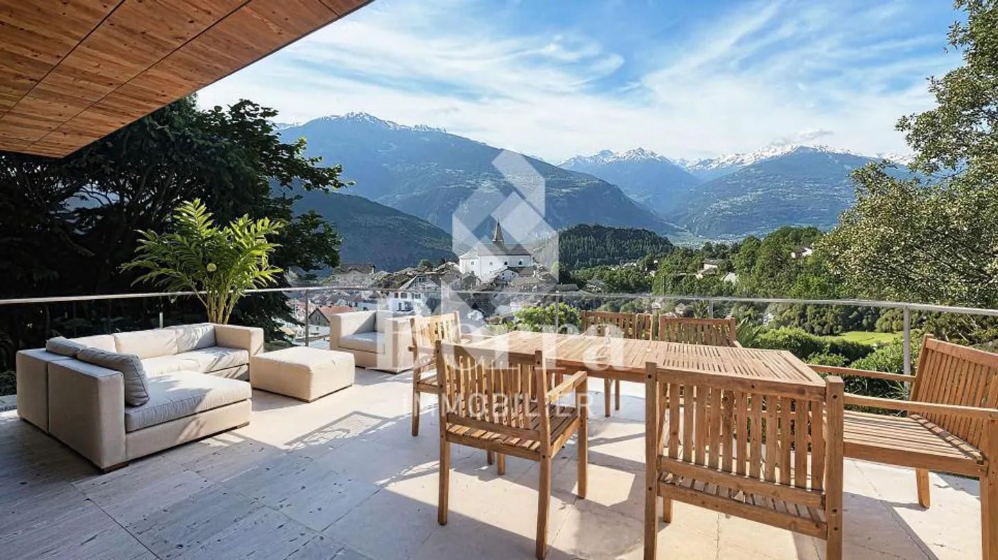 Die Perrons von St-Romain Penthouse, herrlicher Ausblick - Foto 2 von 13