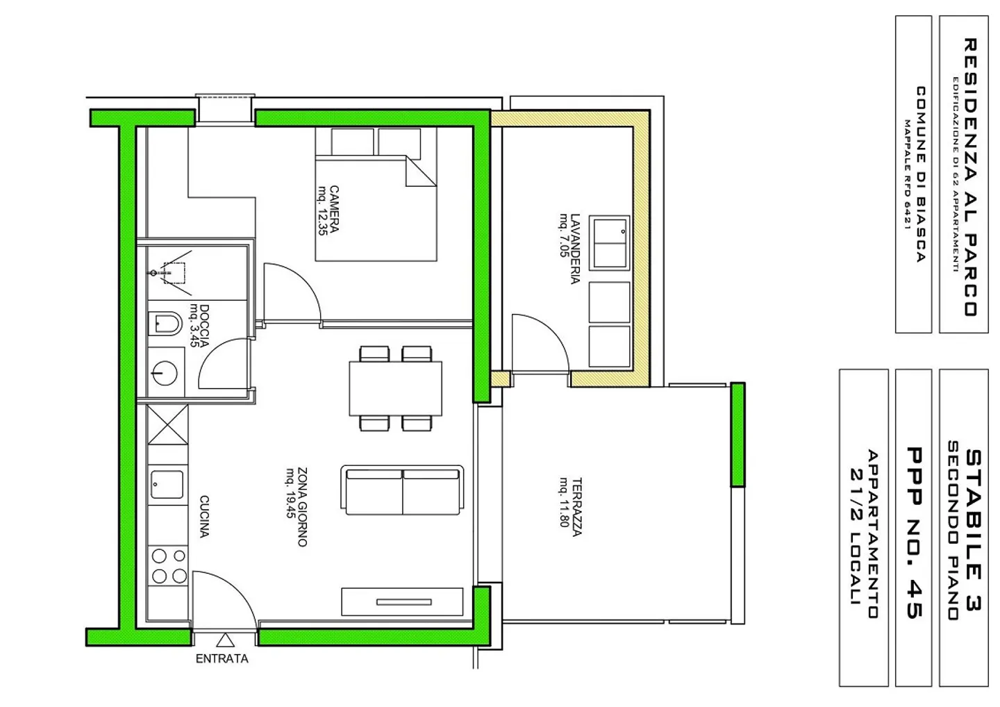 NEW 2.5-ROOM APARTMENT UNDER CONSTRUCTION IN BIASCA - Photo 5 of 5