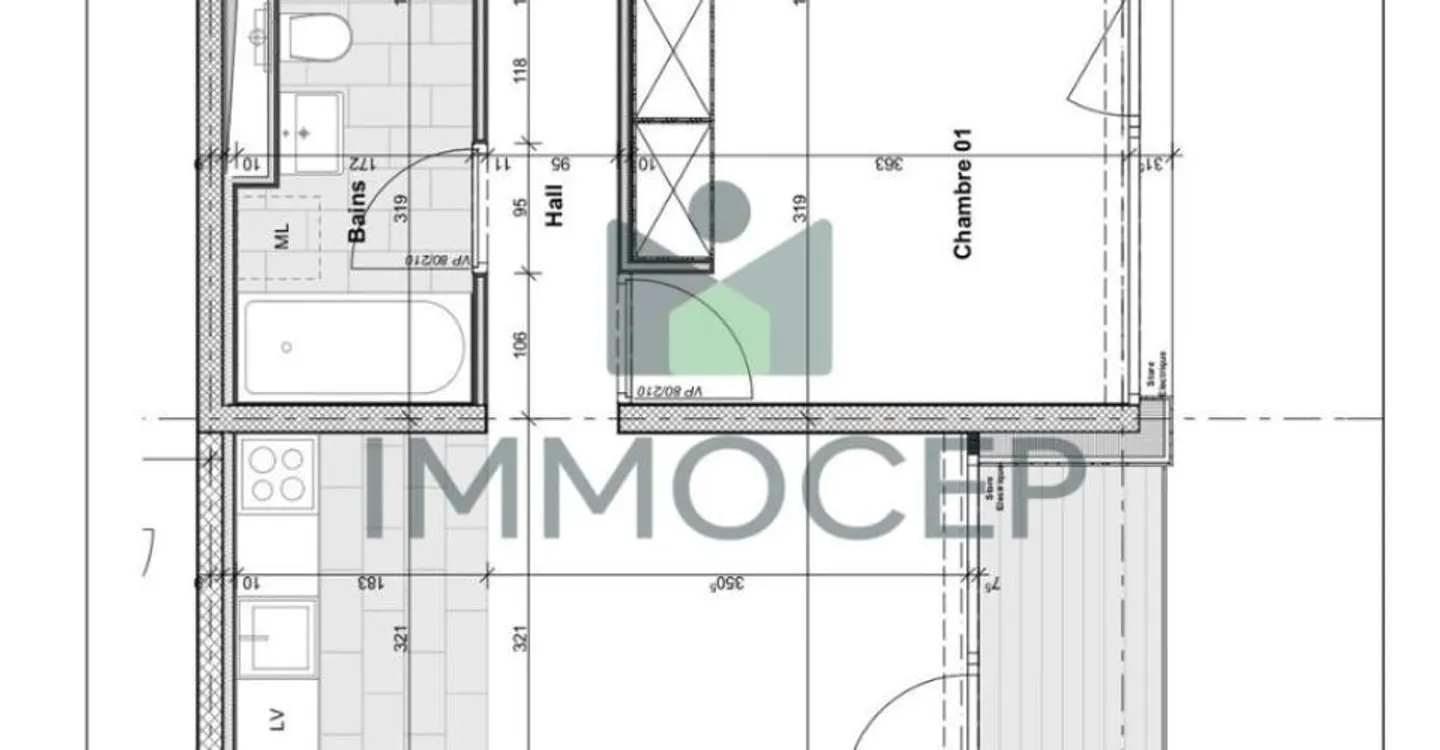 Exklusivität: Großes 4-Zimmer-Apartment von 84 m2 in Eaux - Vives - Foto 9 von 9