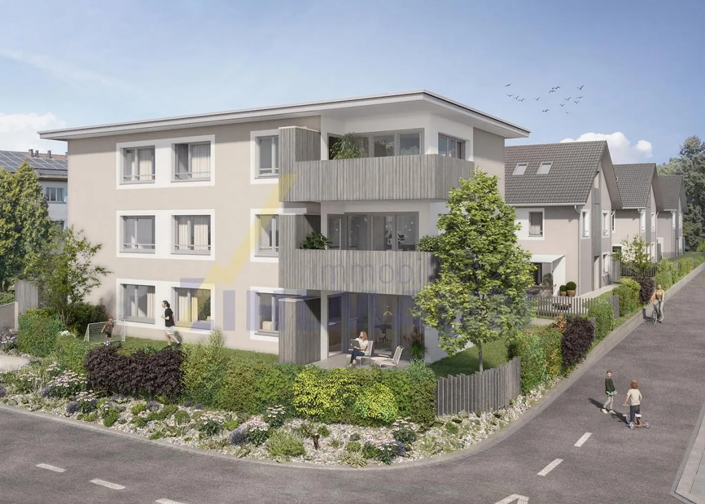Appartement de jardin de 4,5 pièces élégant avec un grand espace extérieur - Photo 4 sur 11