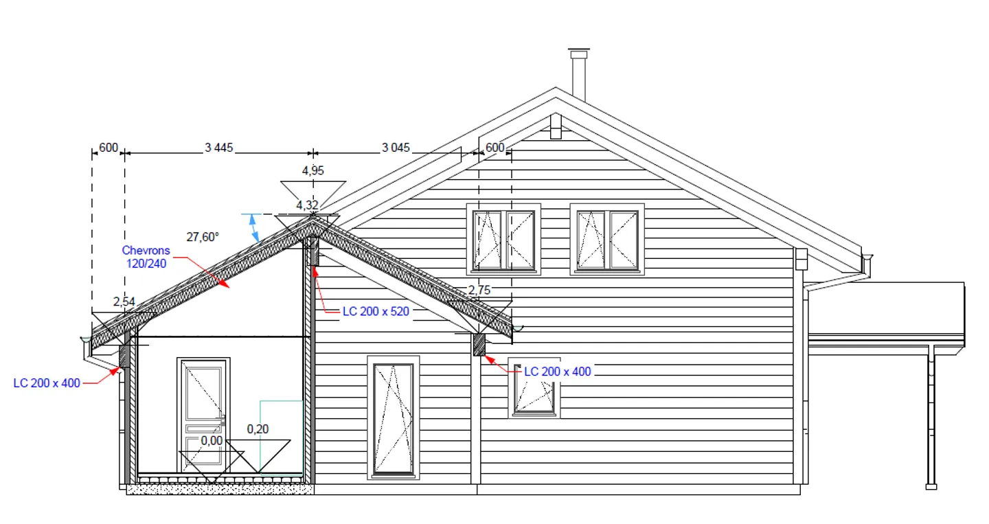 Maison moderne en madrier thermo-chauffé, avec garage, terrasse et jardin - Foto 9 von 16