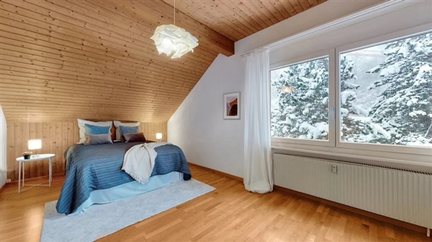 Charmante appartement sous les combles avec cheminée dans le champ ensoleillé - Photo 2 sur 12