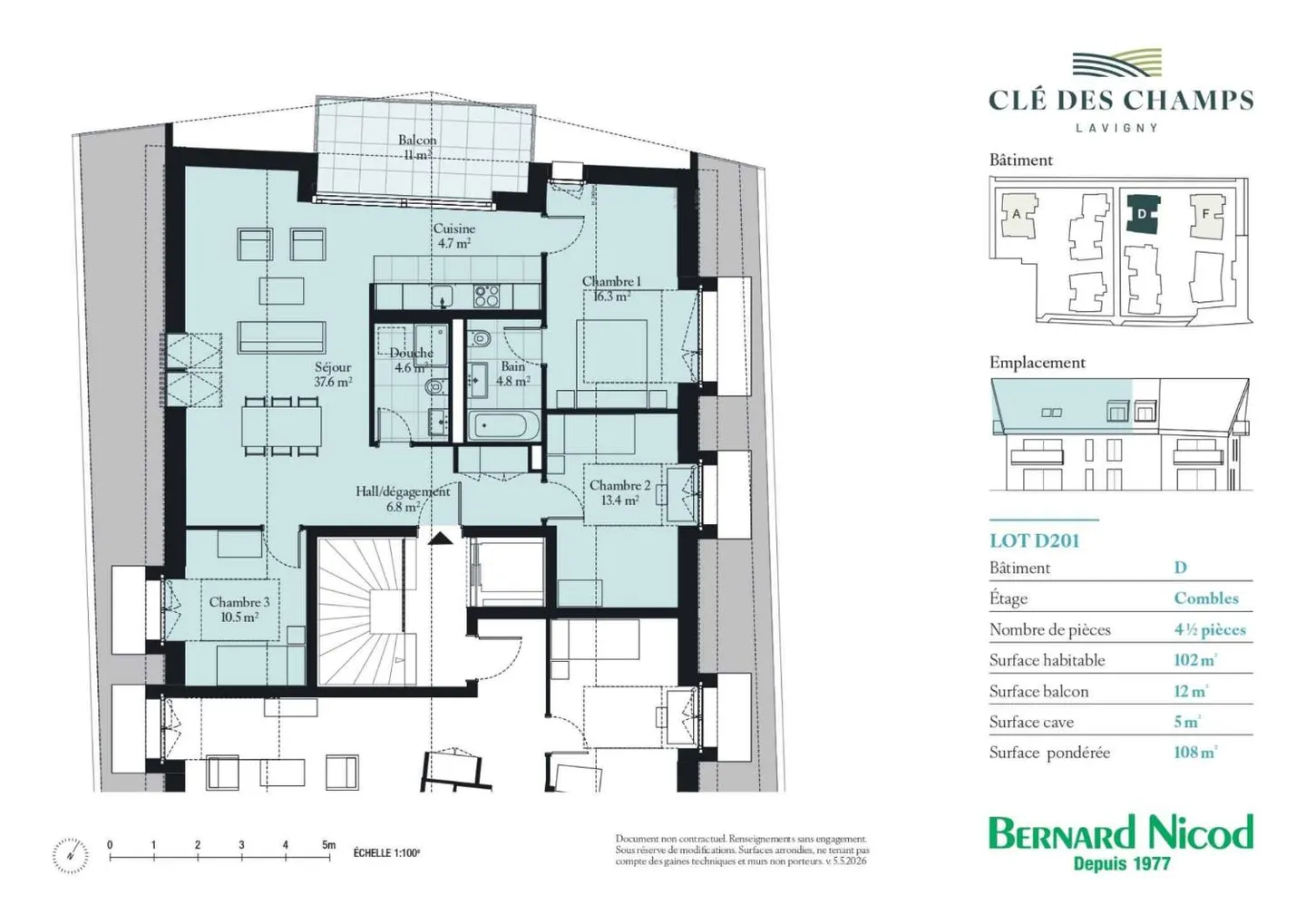 Charmante 4.5-Zimmer-Wohnung - Foto 8 von 9