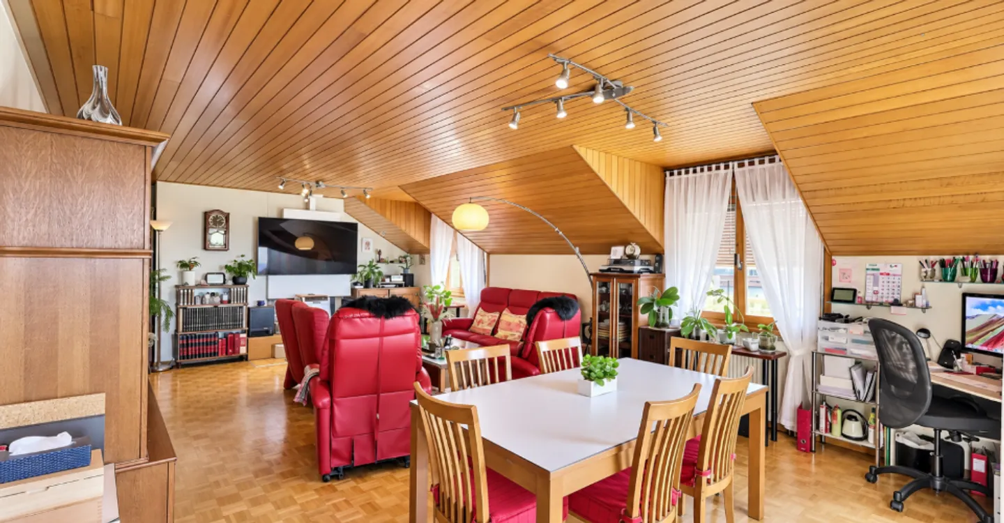 Penthouse in occupied life annuity without rent in Yverdon-les-Bains - Photo 3 of 12