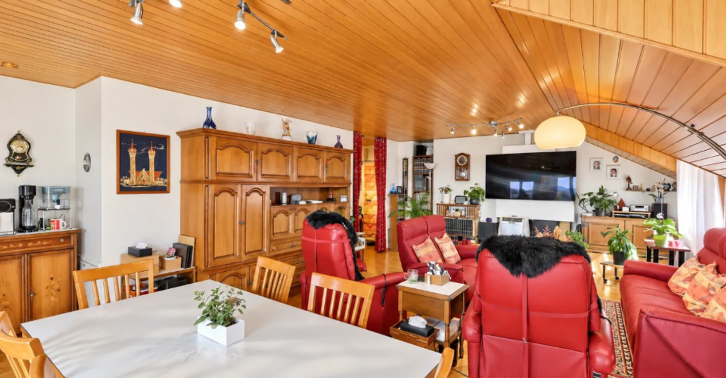 Penthouse in occupied life annuity without rent in Yverdon-les-Bains - Photo 4 of 12