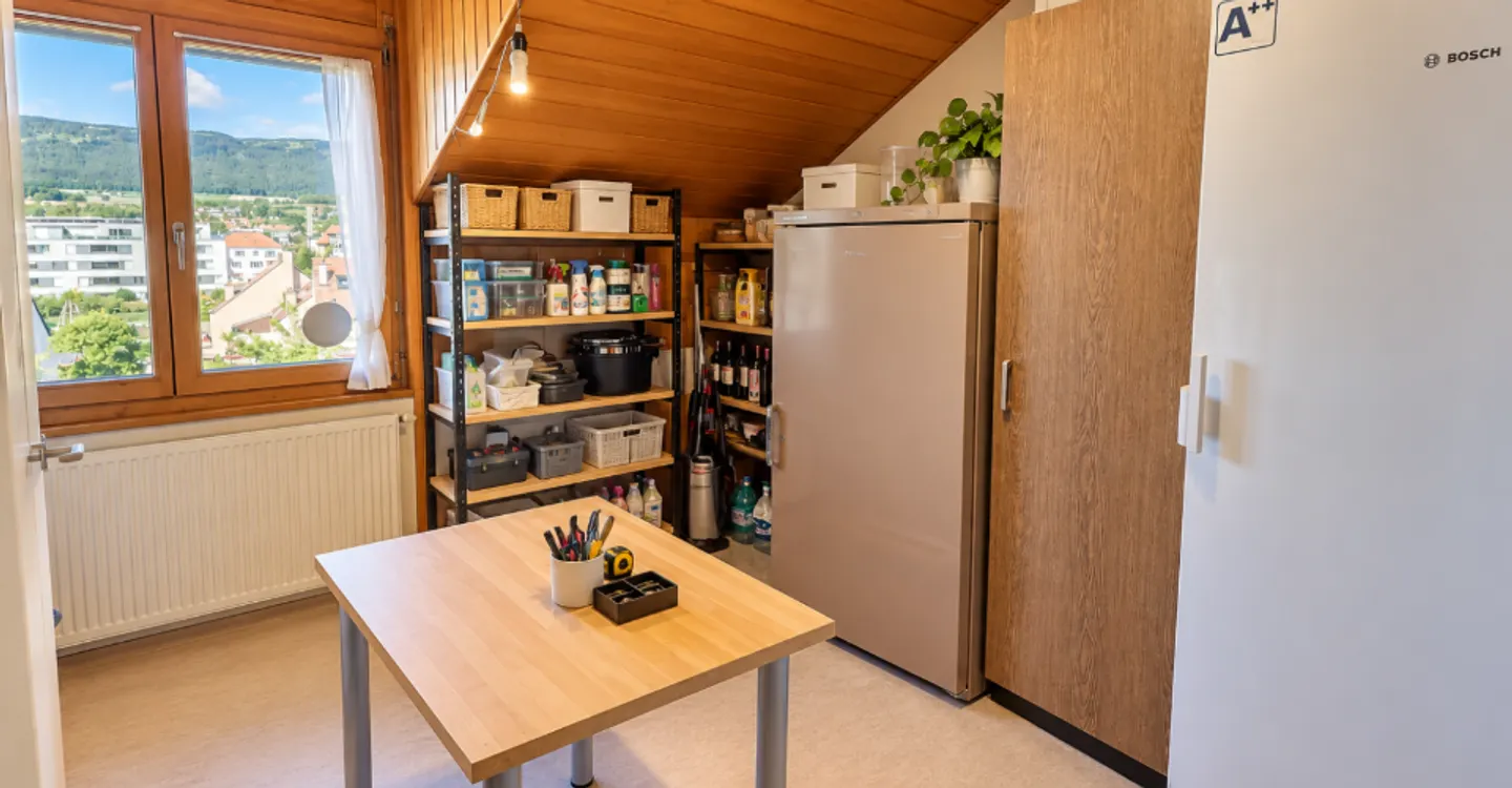 Penthouse in occupied life annuity without rent in Yverdon-les-Bains - Photo 9 of 12