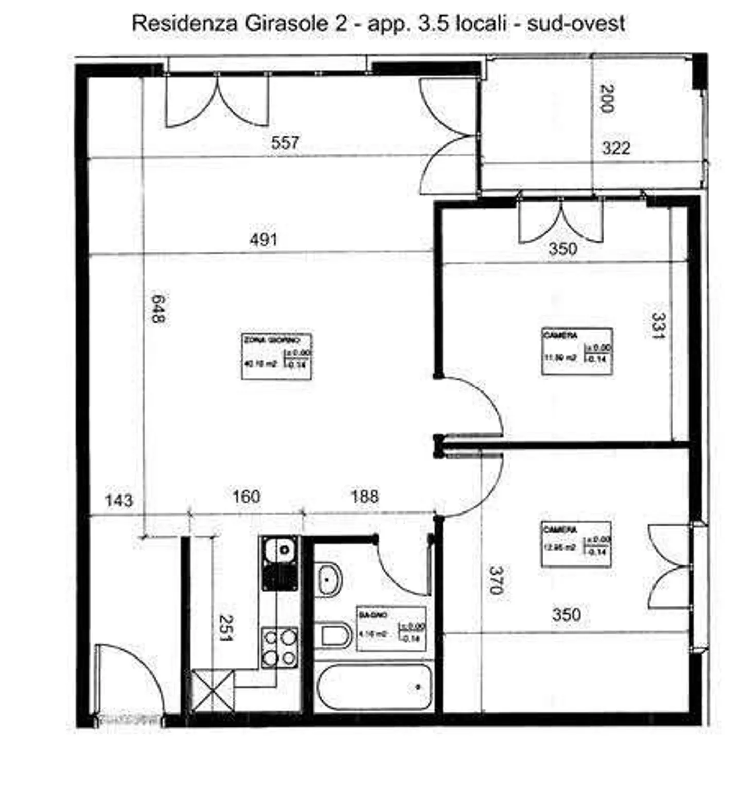 Appartamento 3.5 locali con balcone a Castione - Foto 10 di 10