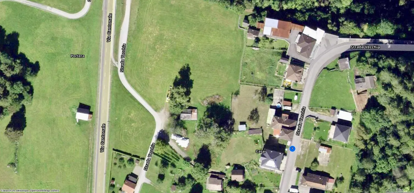 Bauland mit Rustico von 2085 m2 Fläche an sonniger Aussichtslage - Foto 10 von 11