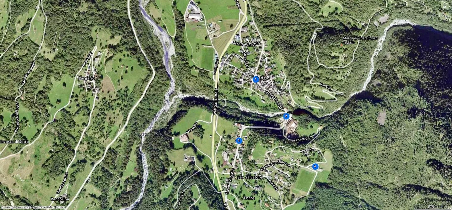 Bauland mit Rustico von 2085 m2 Fläche an sonniger Aussichtslage - Foto 11 von 11