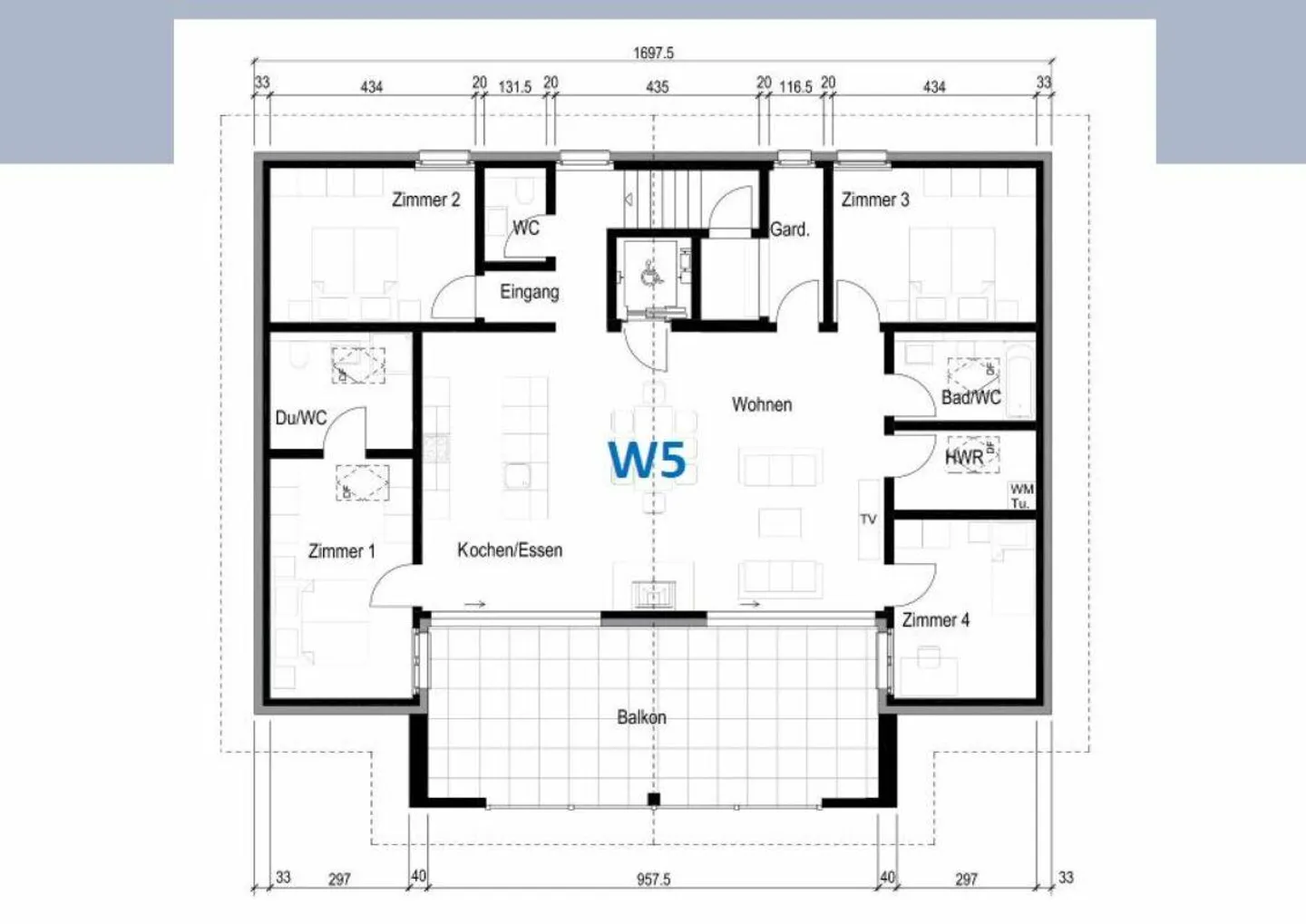 Attico di 5,5 stanze in costruzione nuova - Foto 2 di 2