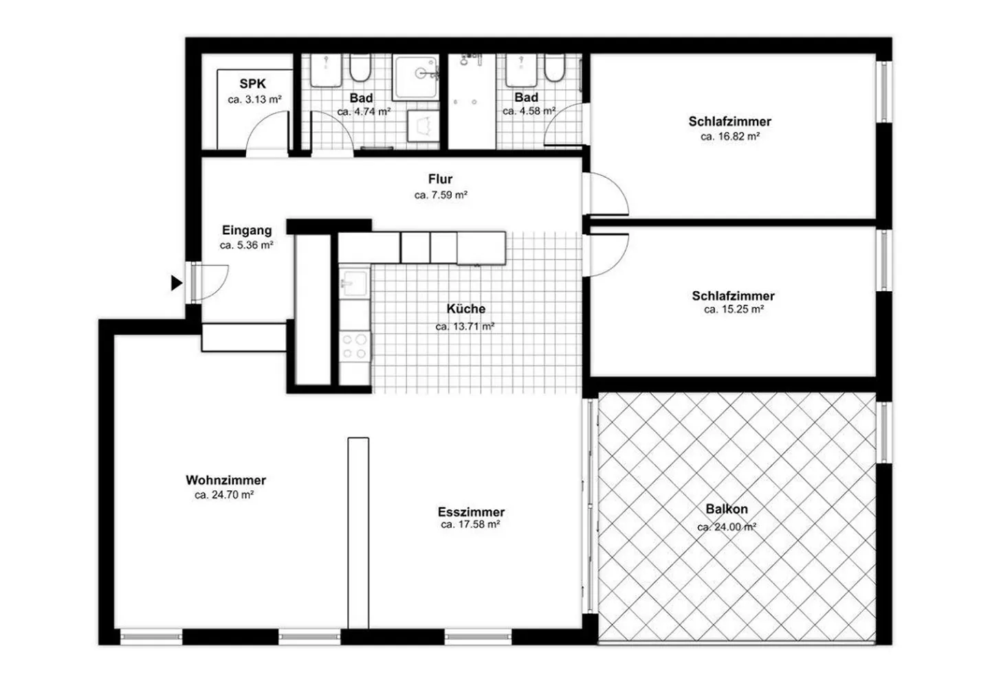 Appartement lumineux de 3.5 pièces avec vue à Zurich, incluant 2 places de parking en garage - Photo 11 sur 11