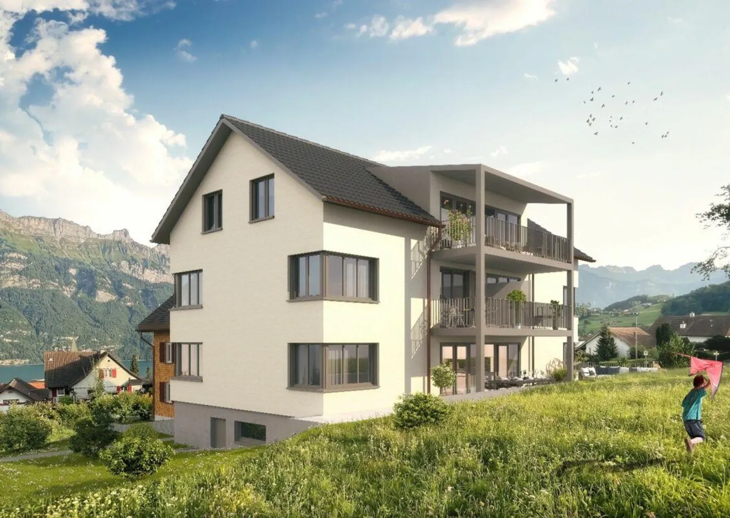 New Building - Exclusive 4.5 Room Garden Apartment Above Lake Walensee - Photo 3 of 8