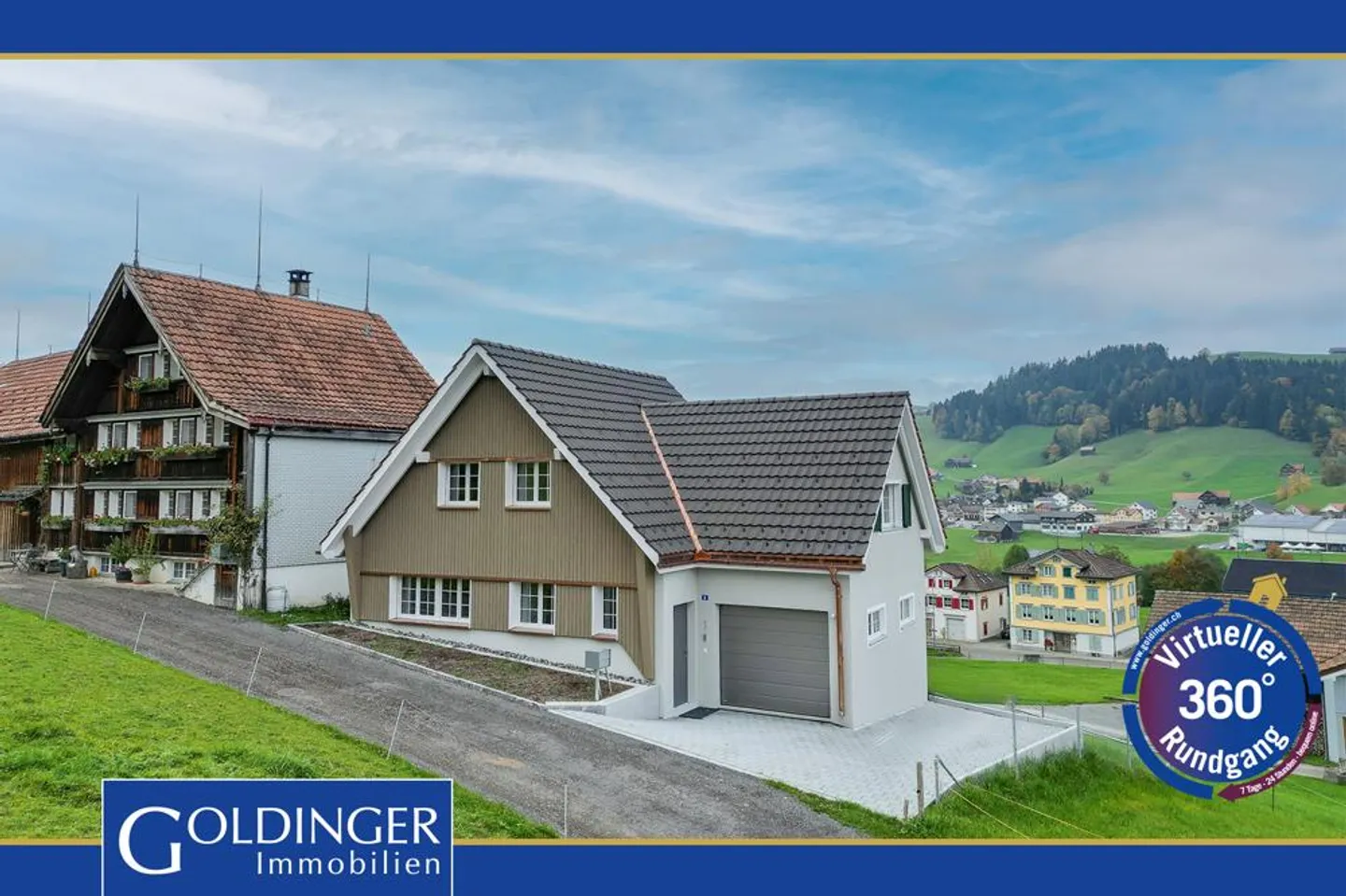 Nuova costruzione moderna nel mezzo del paesaggio collinare di Appenzell - Foto 1 di 15