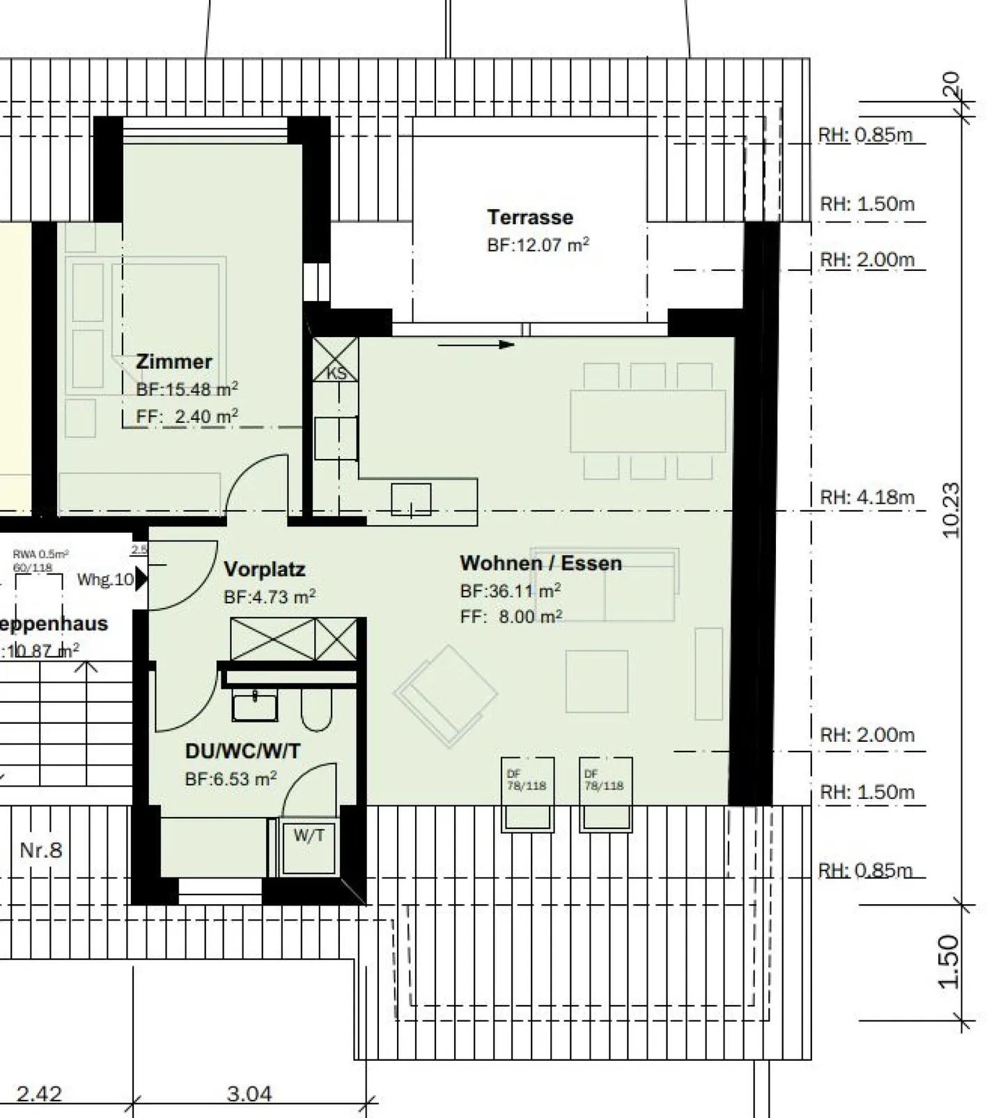 Stilvolle Attika-Wohnung in Thalwil - Foto 11 von 11