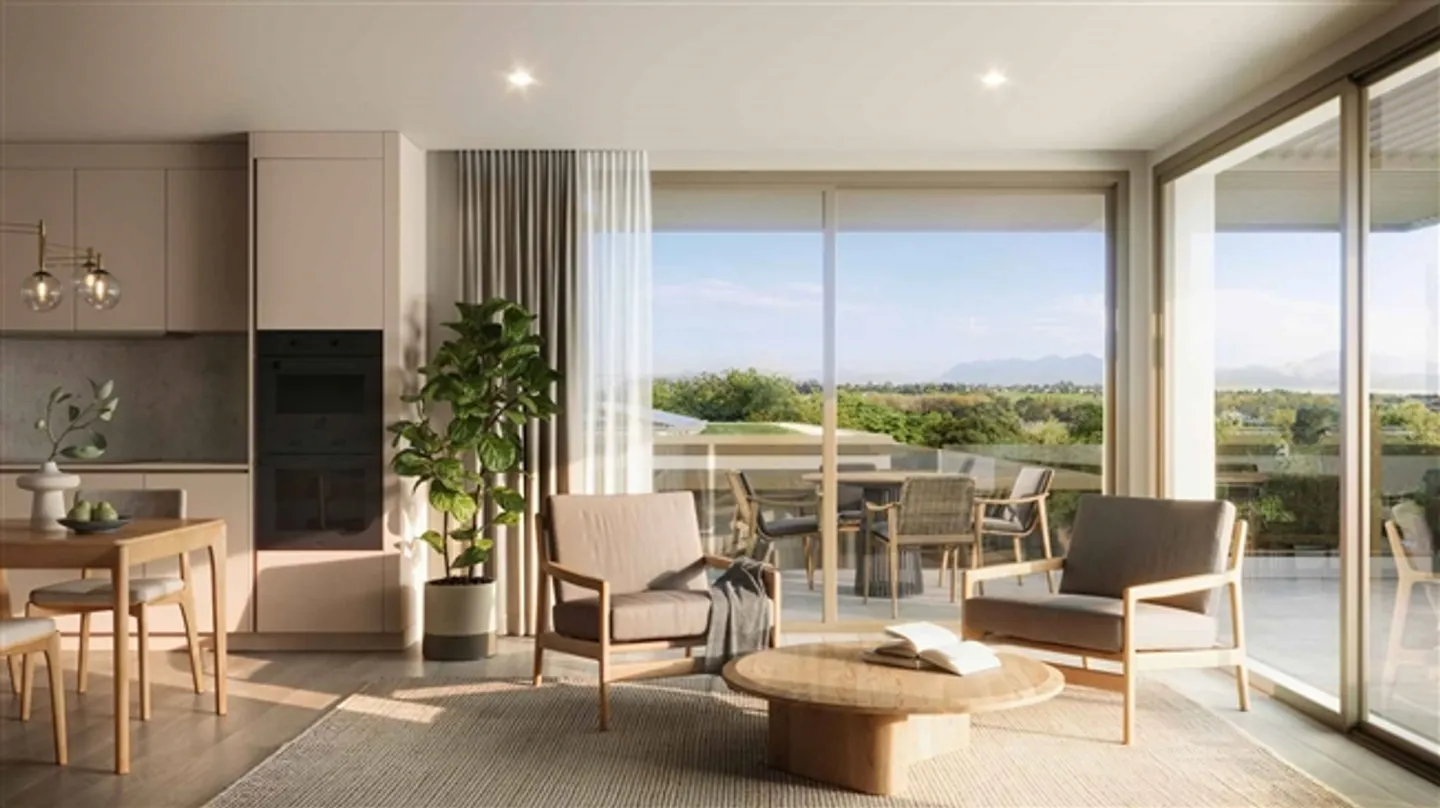 Appartement élégant de 3,5 pièces dans un nouveau grenier avec grande terrasse sud-est - Photo 1 sur 4