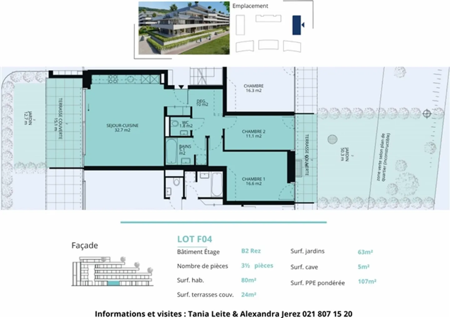 New 3.5 Room Apartment with Terraces and Gardens - Photo 13 of 13