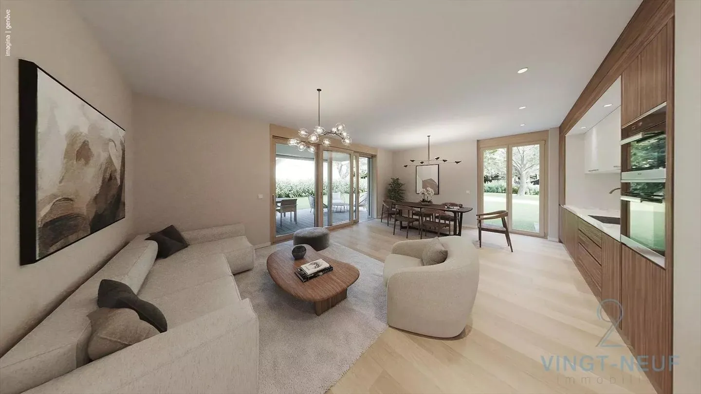 Appartamenti con 4,5 stanze e giardino a Onex - Foto 1 di 10