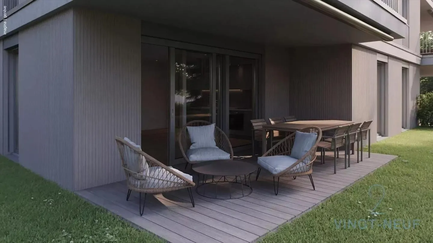 appartamento di 4 stanze con giardino a Onex - Foto 5 di 10