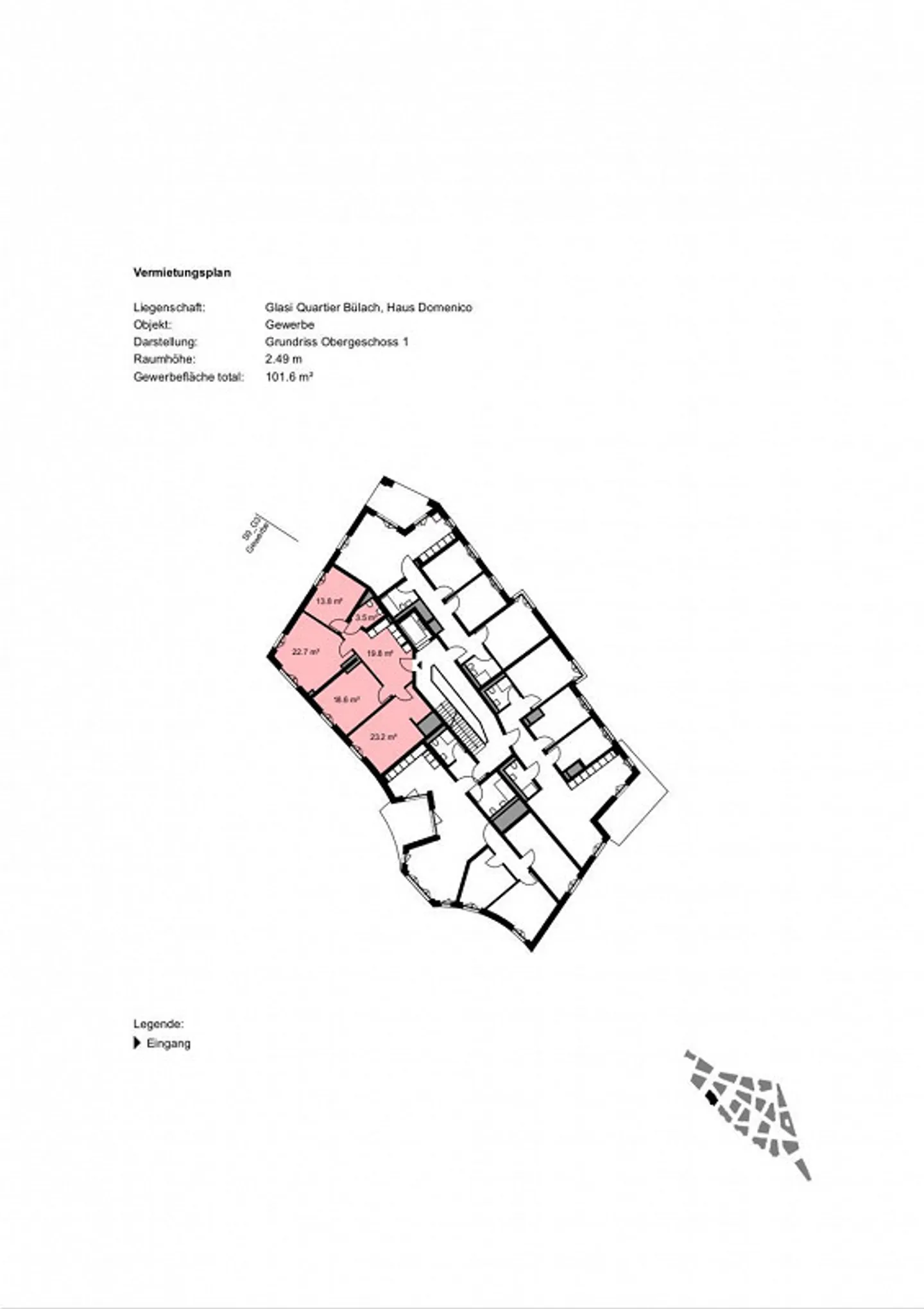 Gewerbefläche 317 m² mit Potentail ? Erdgeschoss, Glasi-Areal Bülach - Foto 9 von 10