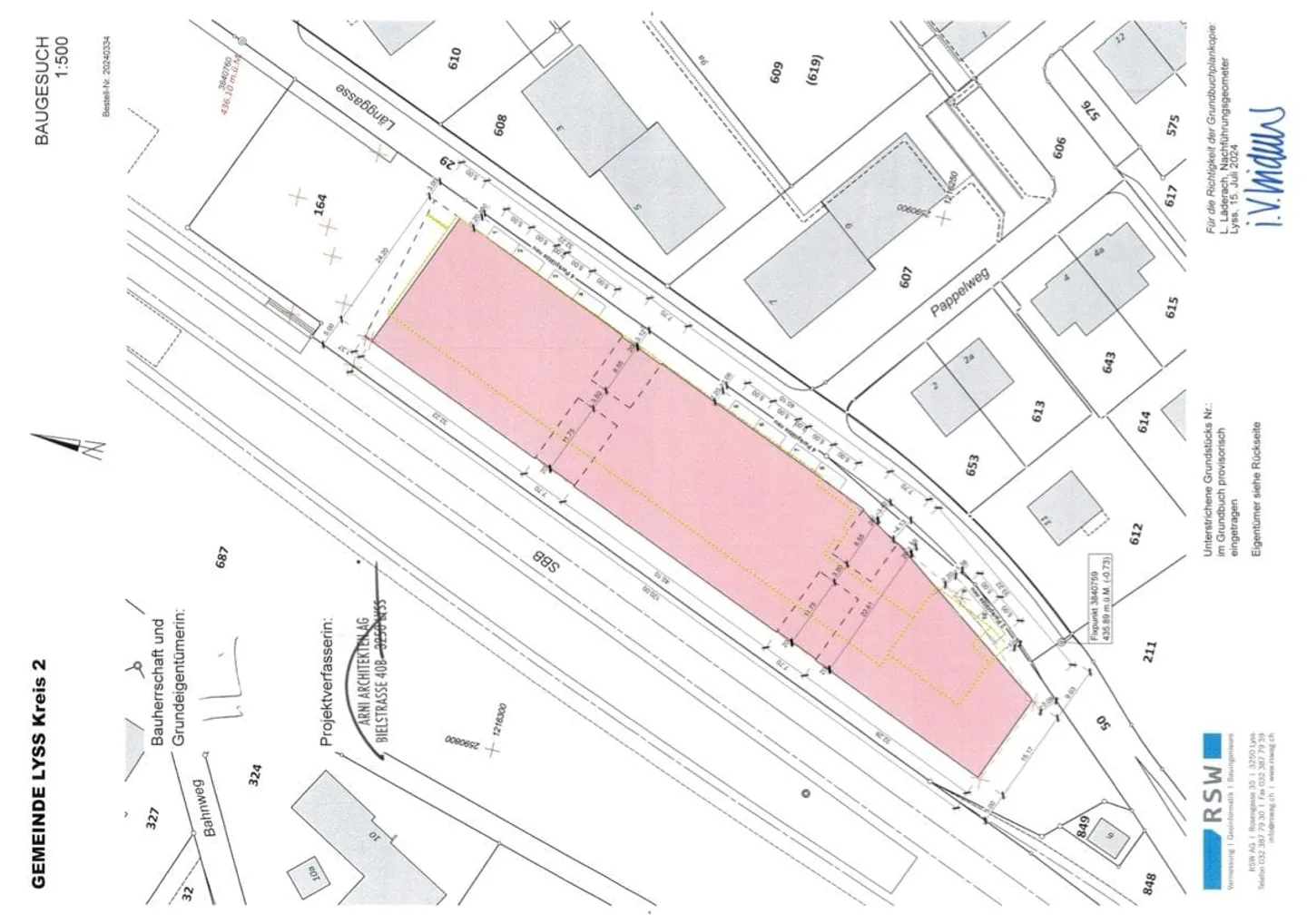 Terrain à bâtir dans un emplacement privilégié à Busswil BE, 5'083 m² approuvé pour 85 appartements - Photo 4 sur 7