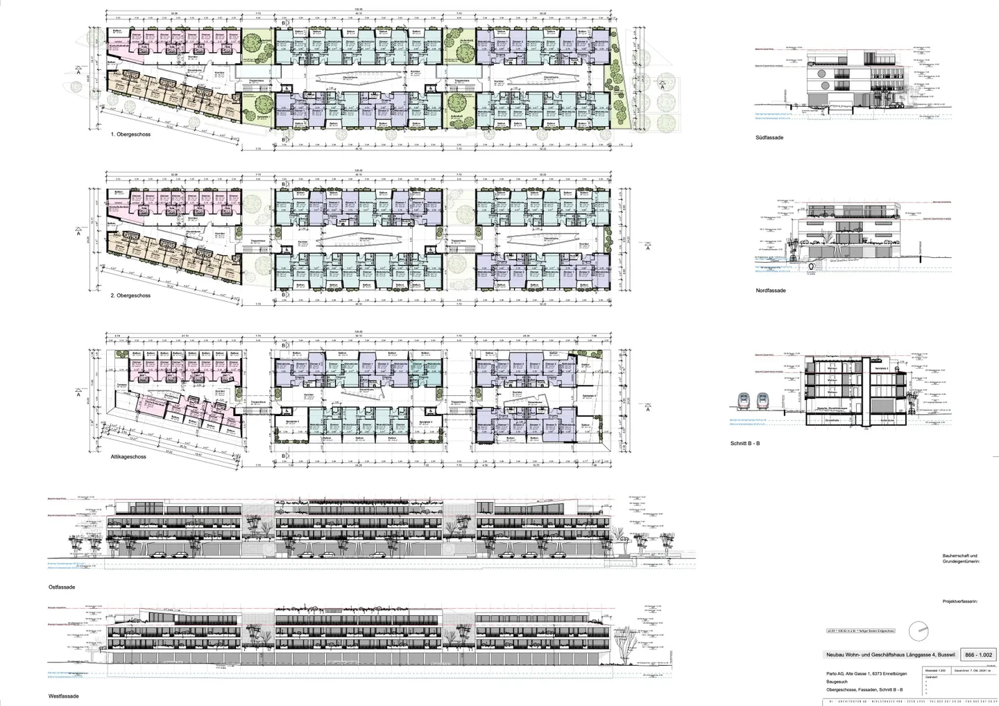 Terrain à bâtir dans un emplacement privilégié à Busswil BE, 5'083 m² approuvé pour 85 appartements - Photo 6 sur 7