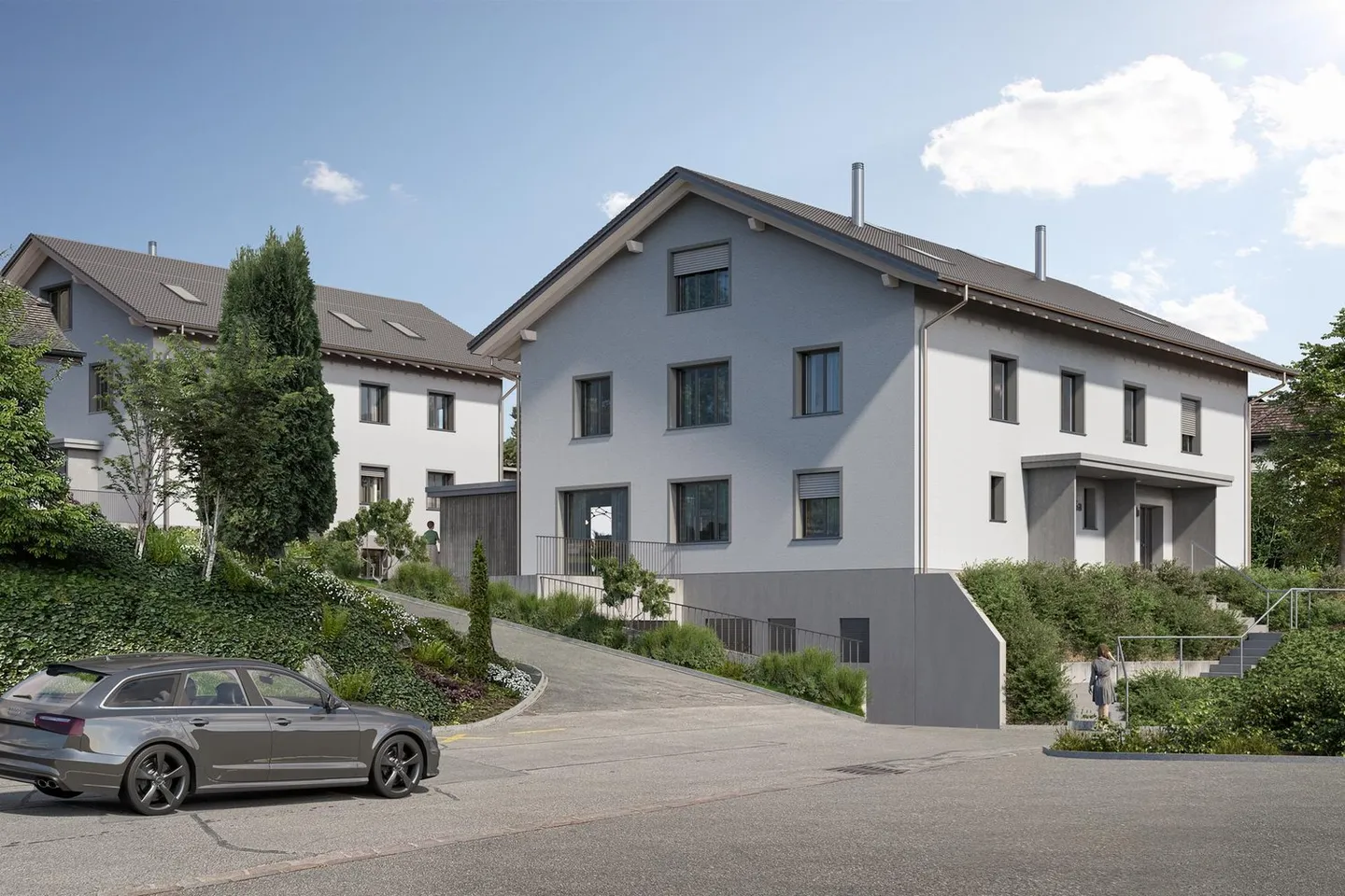 Casa bifamiliare elegante 1 Ovest - Foto 2 di 3