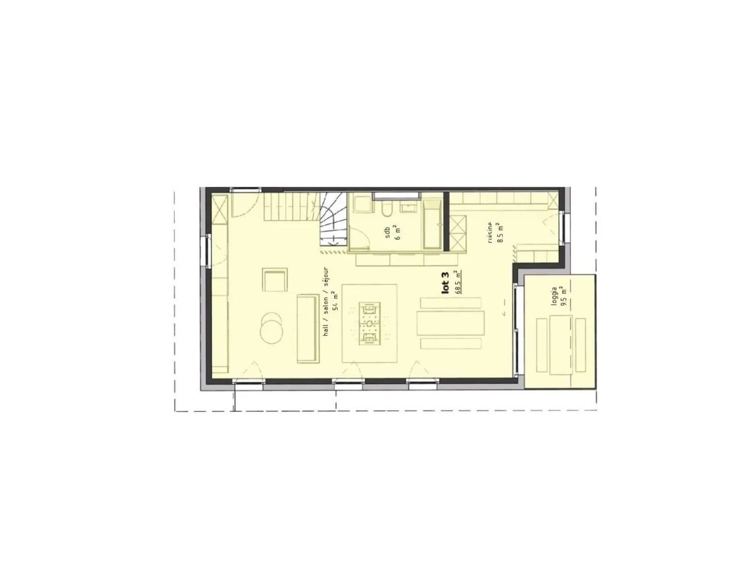 Duplex Contemporaneo con Balconi - Foto 9 di 13