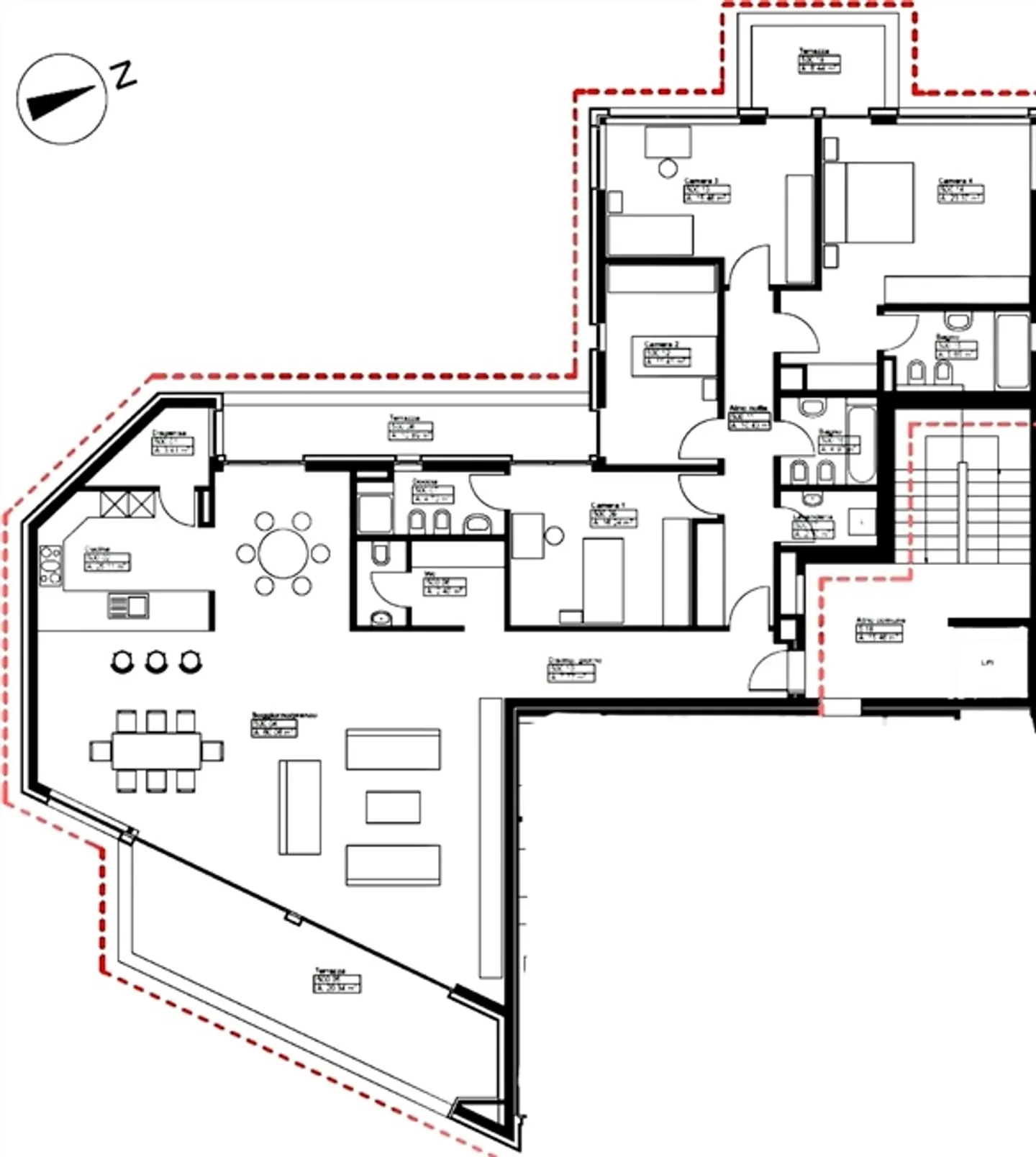Attico in affitto vicino alla stazione ferroviaria di Lugano, Svizzera - Foto 7 di 14