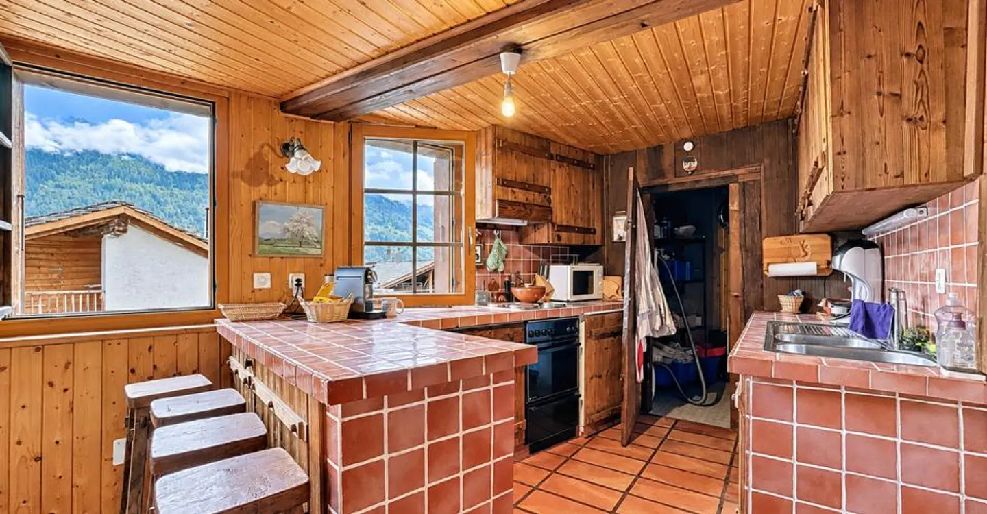 Chalet individuel 3 chambres à Bruson avec garage et carnotzet - Foto 6 di 11