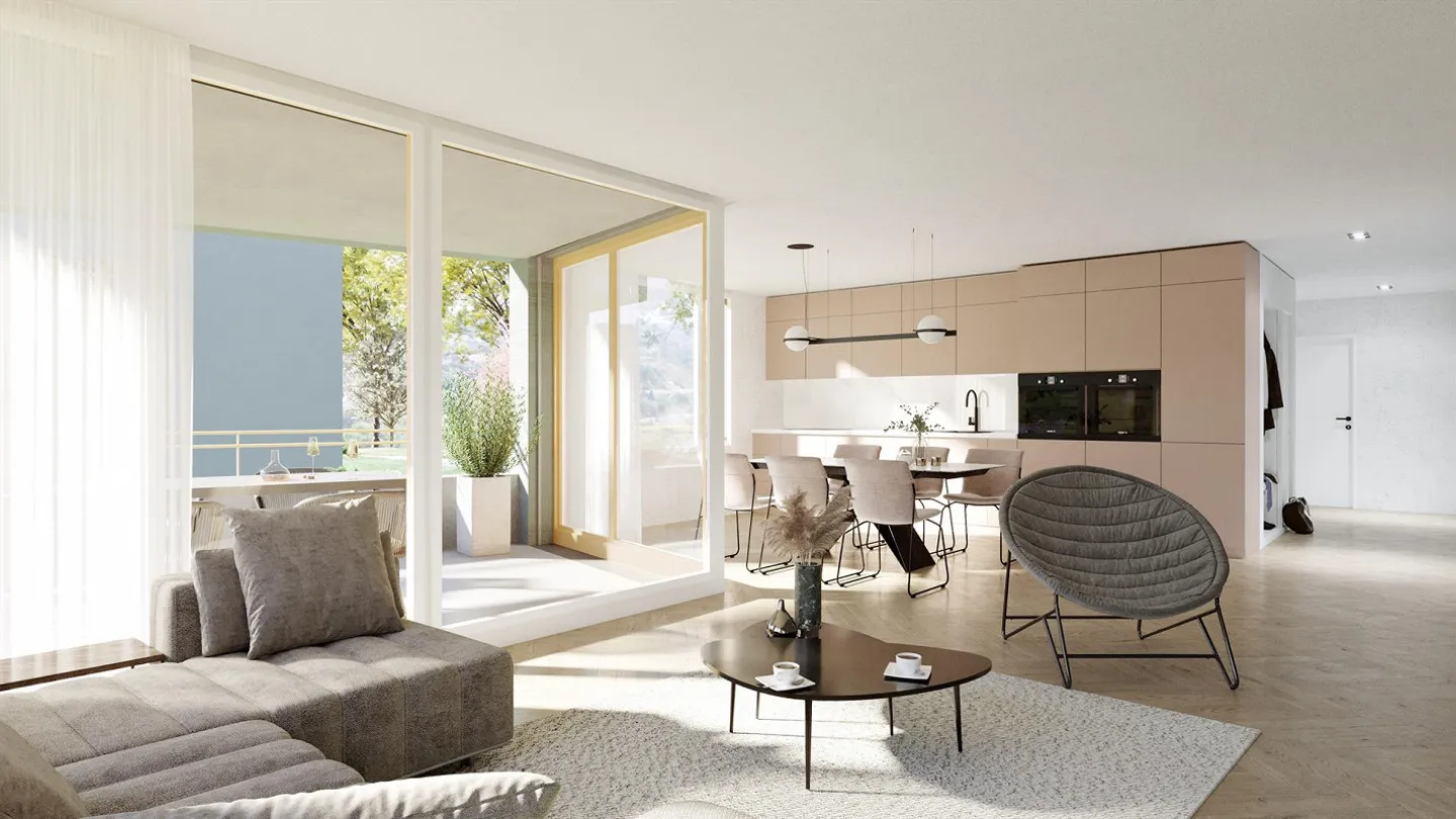 Appartamento all'avanguardia - a meno di 100 metri dalla stazione ferroviaria di Selzach. - Foto 3 di 4