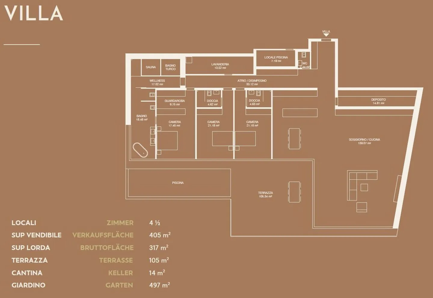 Villa elegante con vista lago - Foto 10 di 10