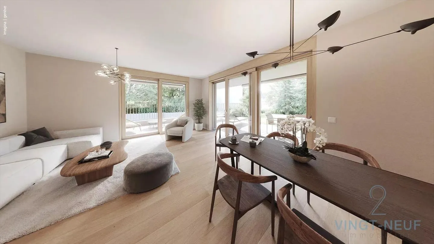 appartamenti di 4.5 stanze con giardino a Onex - Foto 1 di 11