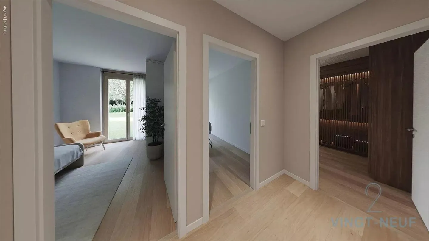 Appartamenti con 4,5 stanze e giardino a Onex - Foto 3 di 10