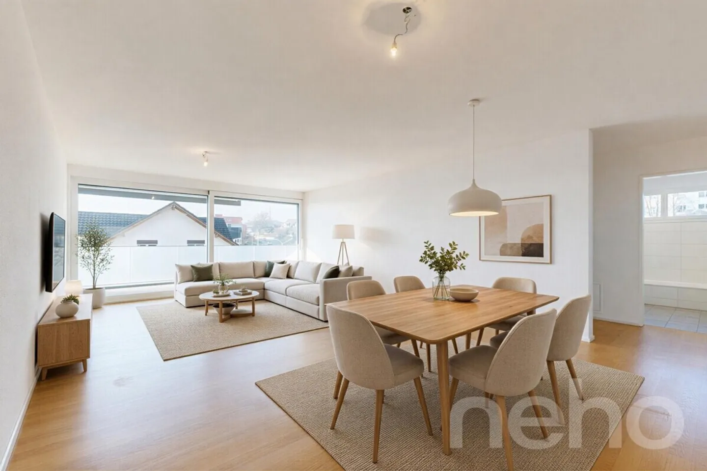 Appartement moderne 3.5 pièces avec grand balcon et option pour 2 places de parking - Photo 2 sur 12