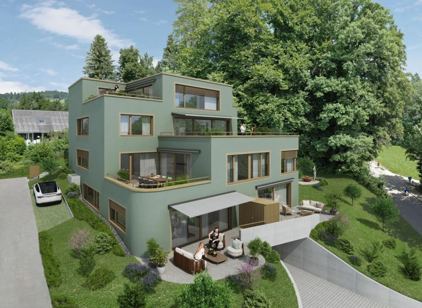 Appartamento giardino 4.5 stanze soleggiato con un fascino particolare - Foto 1 di 6