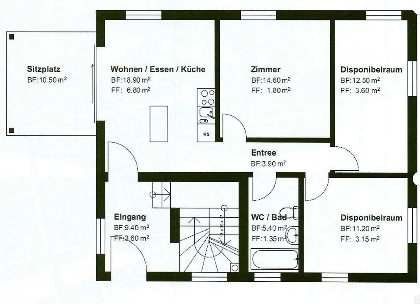 Appartement central 4.5 au rez-de-chaussée élevé - Photo 18 sur 18