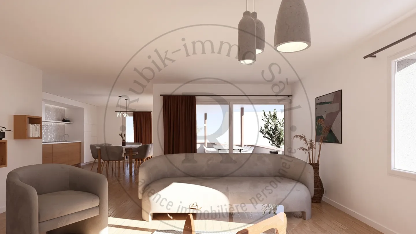 Bell'appartamento di 3,5 stanze con balcone di 37m² - Foto 2 di 11