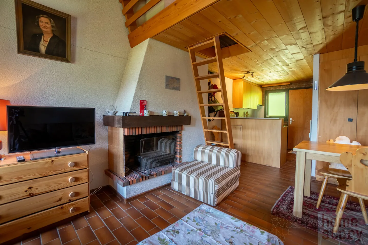 2 rooms with mezzanine, panoramic view and direct access to the slopes - Photo 7 of 11