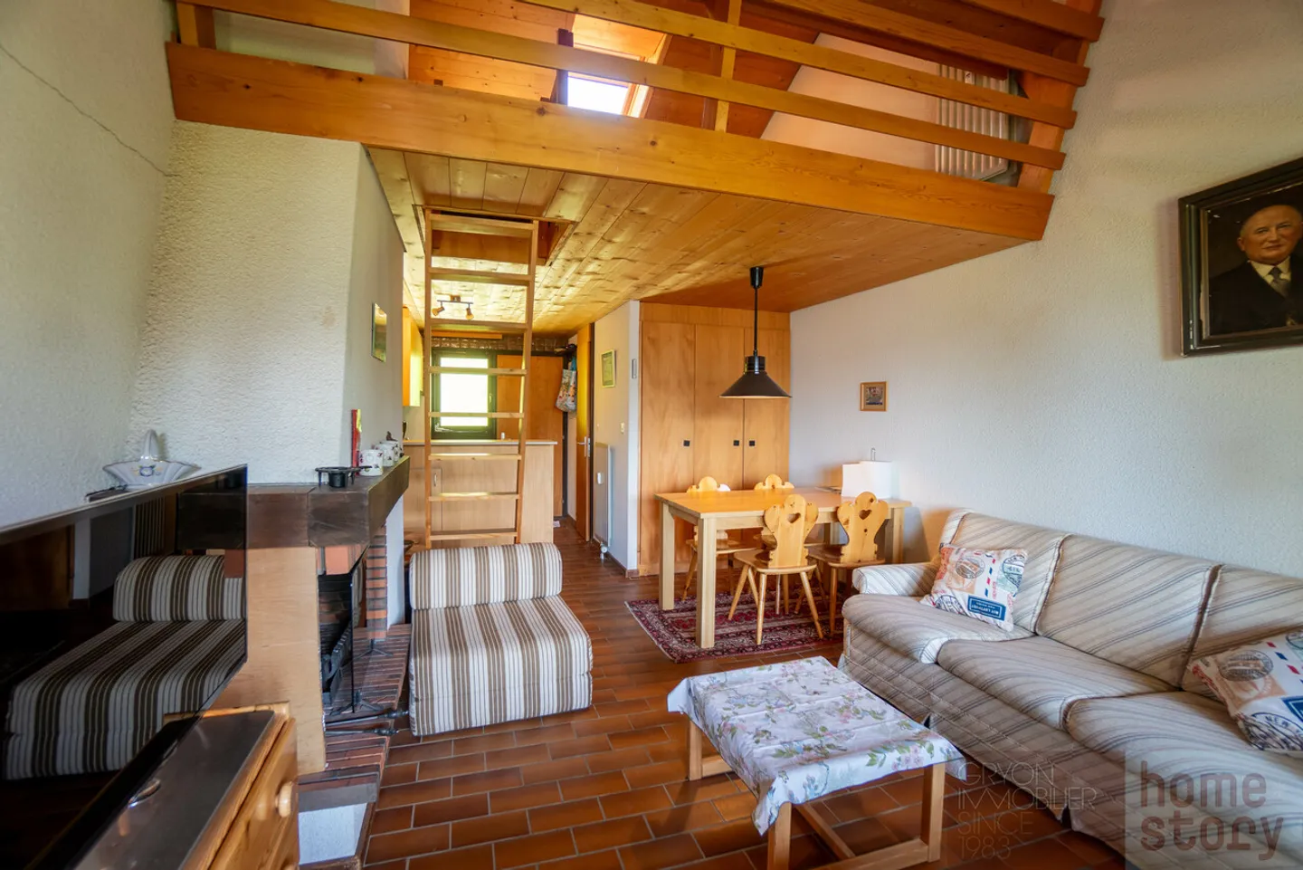 2 rooms with mezzanine, panoramic view and direct access to the slopes - Photo 8 of 11